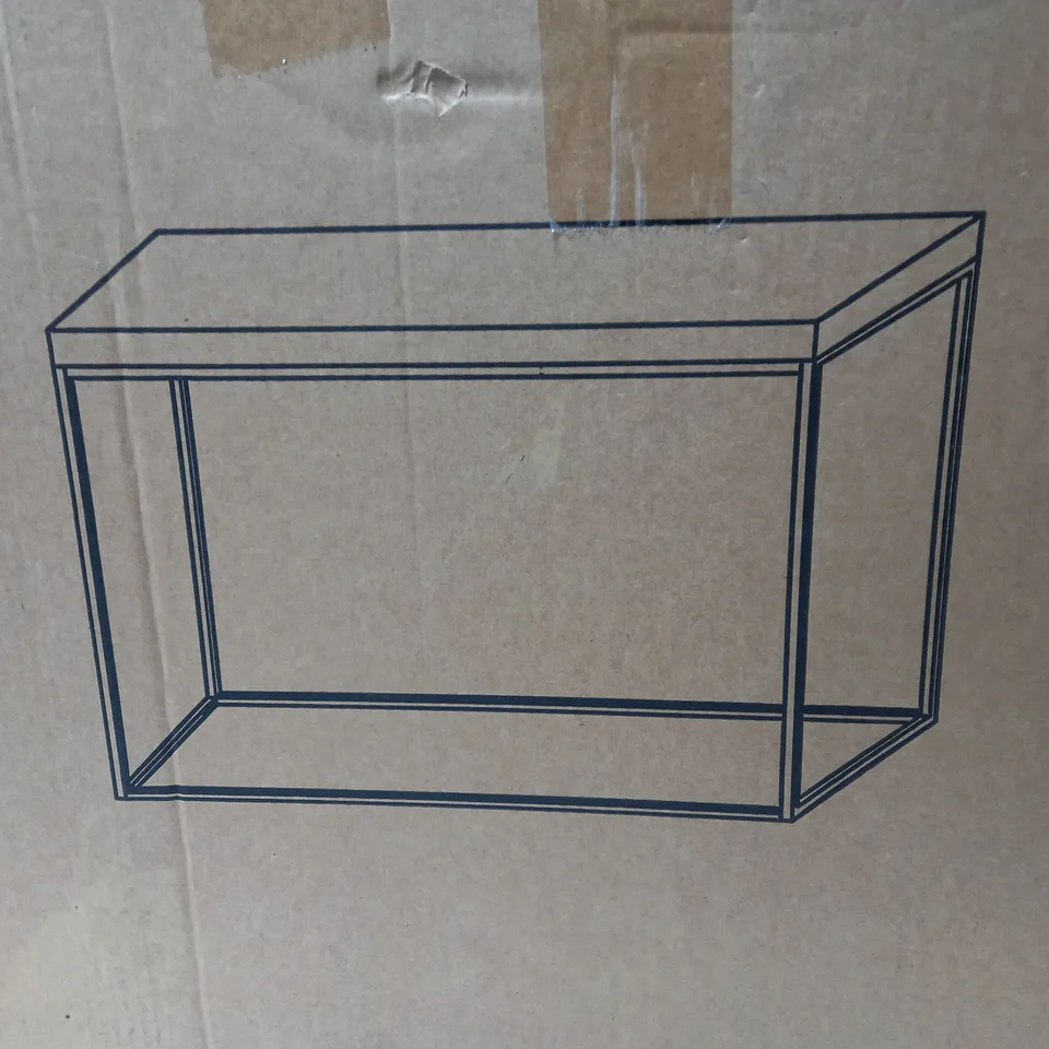 BOXED ANYA MIRRORED CONSOLE TABLE IN SILVER - COLLECTION ONLY