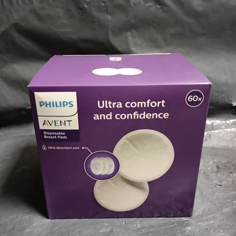 SEALED PHILIPS AVENT ULTRA COMFORT DISPOSABLE BREAST PADS – 60 PACK