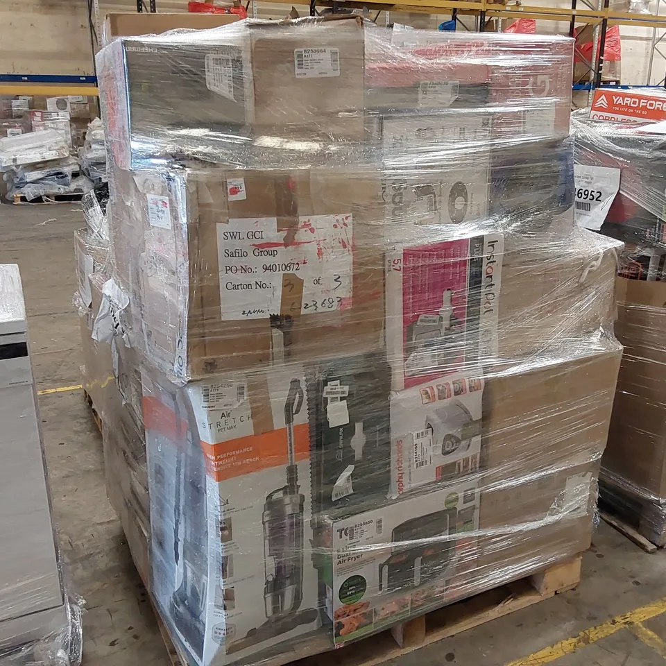 PALLET OF APPROXIMATELY UNPROCESSED RAW RETURN HOUSEHOLD AND ELECTRICAL GOODS TO INCLUDE;