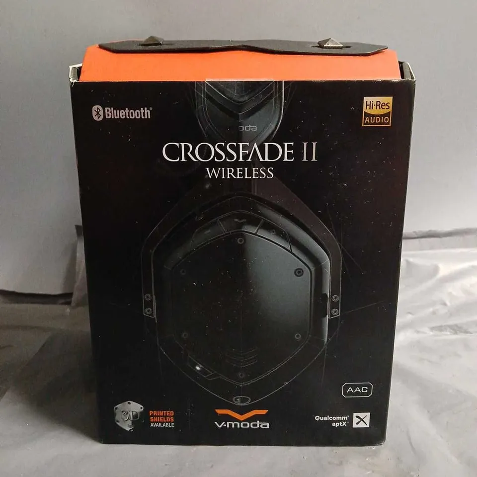 SEALED V-MODA CROSSFADE 2 WIRELESS HEADSET IN BLACK