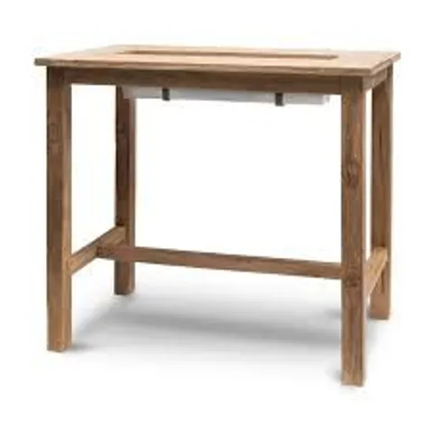  BOXED ST MAWES BAR TABLE WITH TROUGH 120CM TEAK