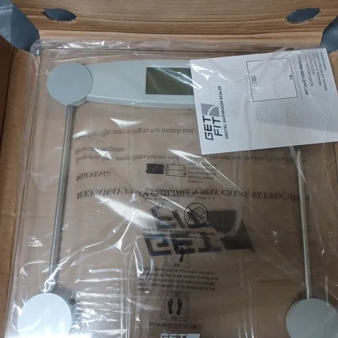 GET FIT DIGITAL GLASS BATHROOM SCALES