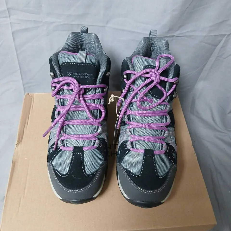 MOUNTAIN WAREHOUSE WOMEN'S WATERPROOF WALKING BOOTS – GREY, UK 6 (US 8, EU 39), WIDE FIT
