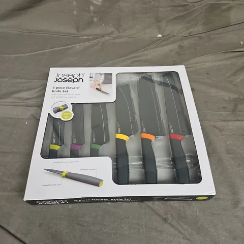 BOXED JOSEPH JOSEPH 6PCE ELEVATE KNIFE SET - COLLECTION ONLY
