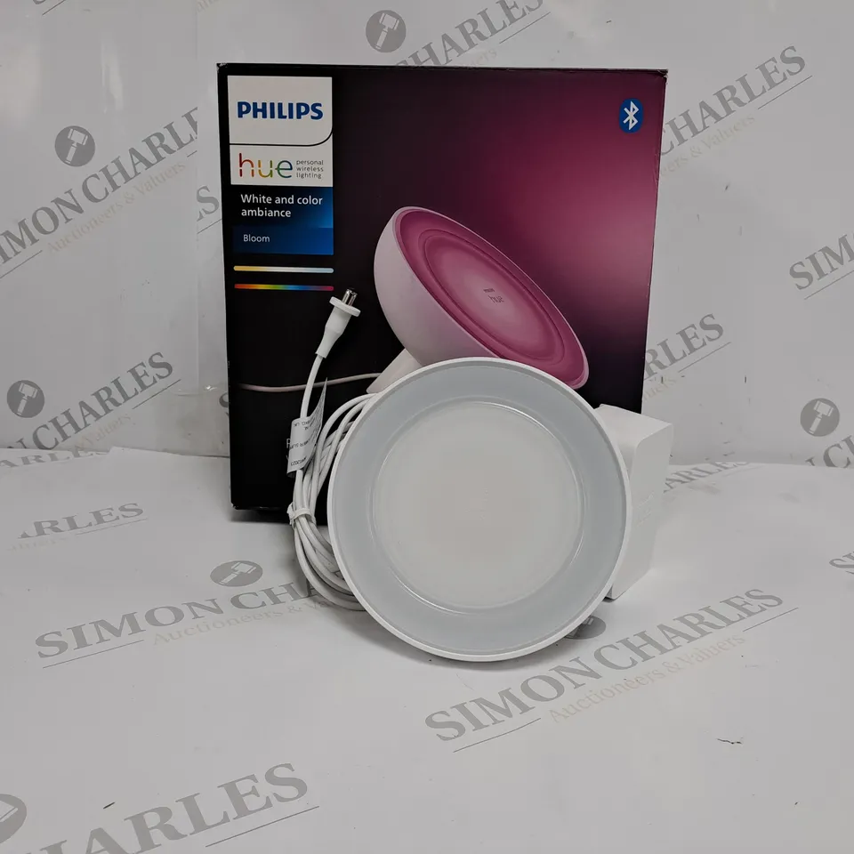 BOXED PHILIPS HUE WHITE AND COLOUR AMBIANCE BLOOM