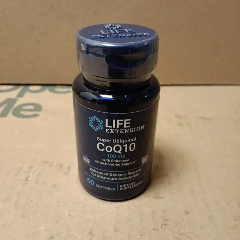 LIFE EXTENSION SUPER UBIQUINOL COQ10 100 MG DIETARY SUPPLEMENT – 60 SOFTGELS