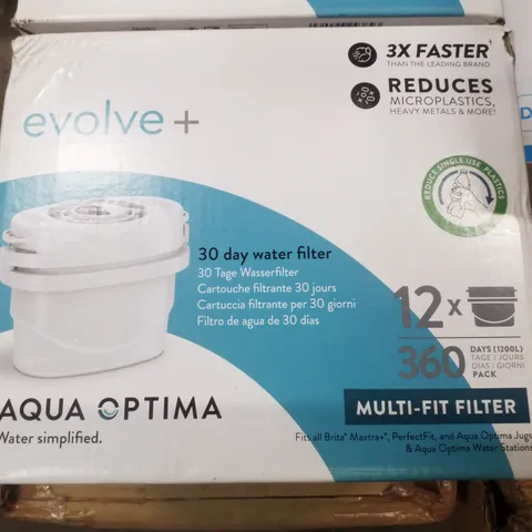 BOXED AQUA OPTIMA EVOLVE+ 30 DAY WATER MULTI-FIT FILTER 