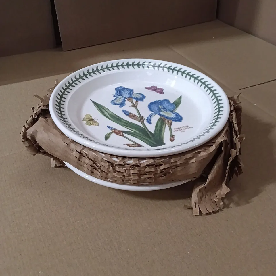 BOXED PORTMEIRION BOTANIC GARDEN 8" PLATE SET (SET OF 6)