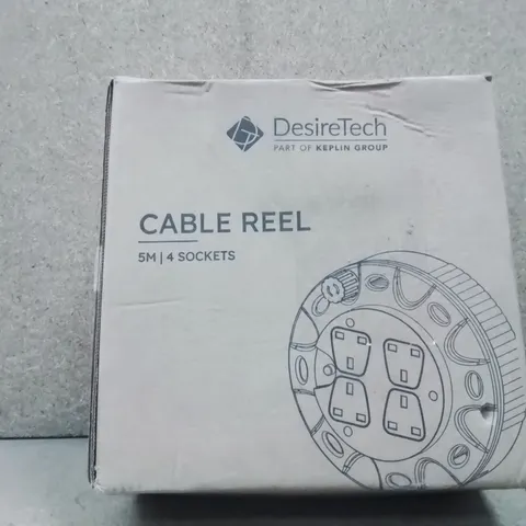 BOXED 5M CABLE REEL WITH 4 SOCKETS