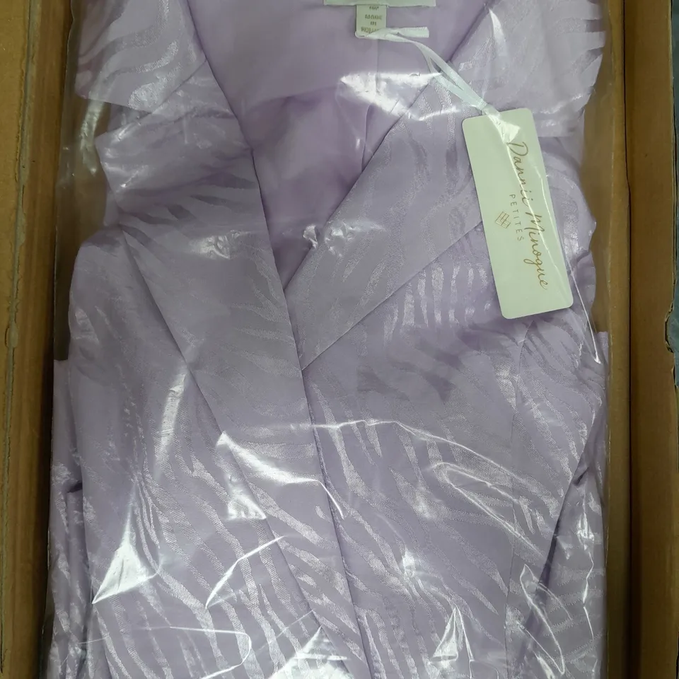 DANNII MINOGUE PETITES BLAZER IN LILAC SIZE 16