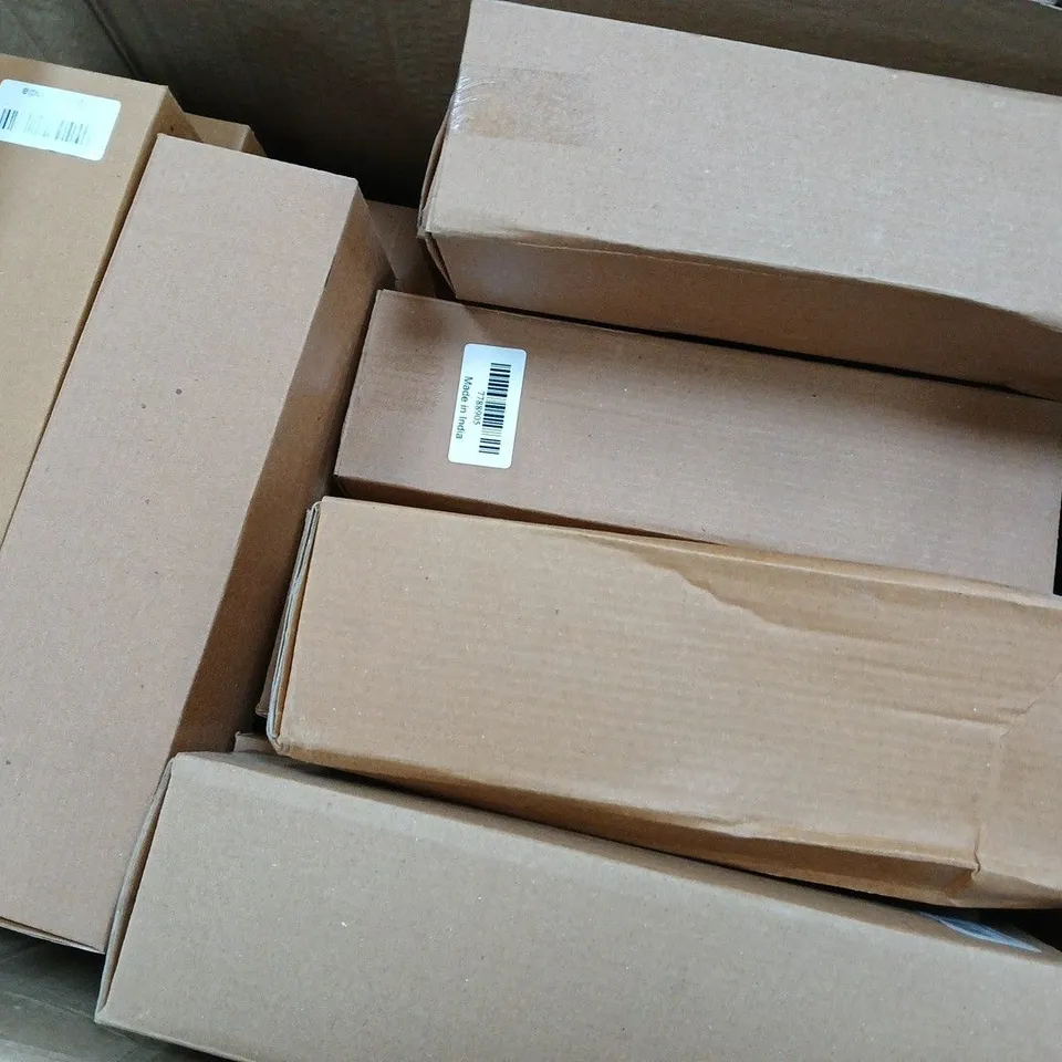 APPROXIMATELY 30 BOXED DECORATIVE TREES (SIZE 23X5X1 CM) - MULTI COLOR & BROWN