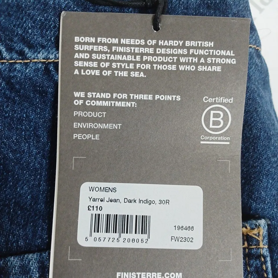 FINISTERRE WOMENS DENIM JEANS SIZE 30R
