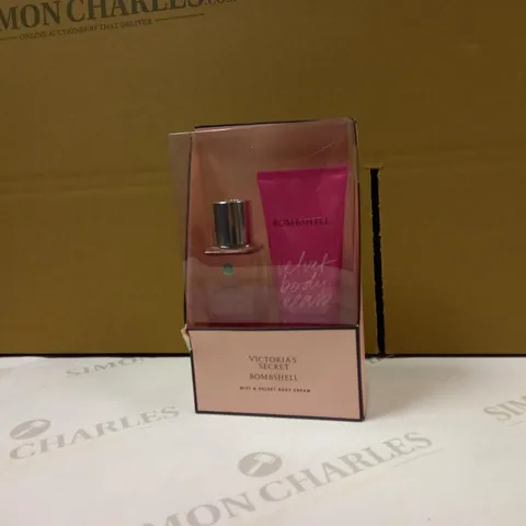 BOXED VICTORIA'S SECRET BOMBSHELL MIST & VELVET BODY CREAM