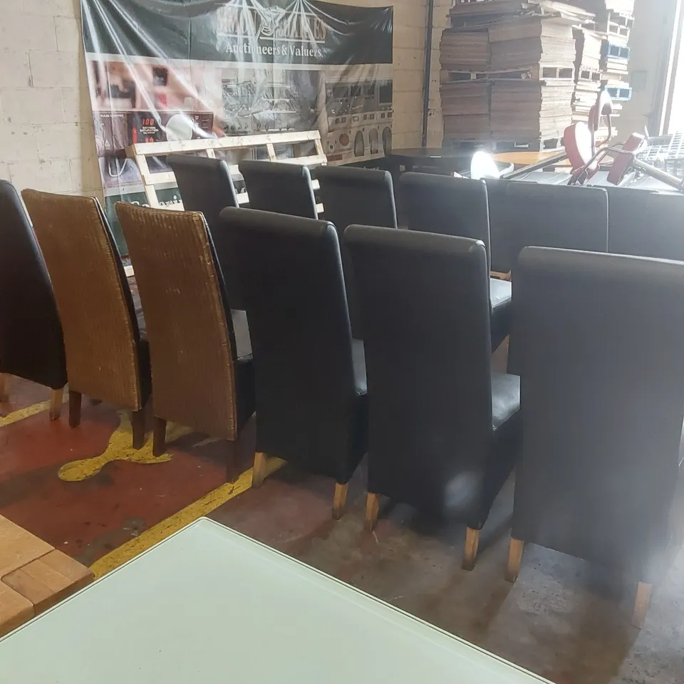 14x ASSORTED RESTAURANT DINING CHAIRS