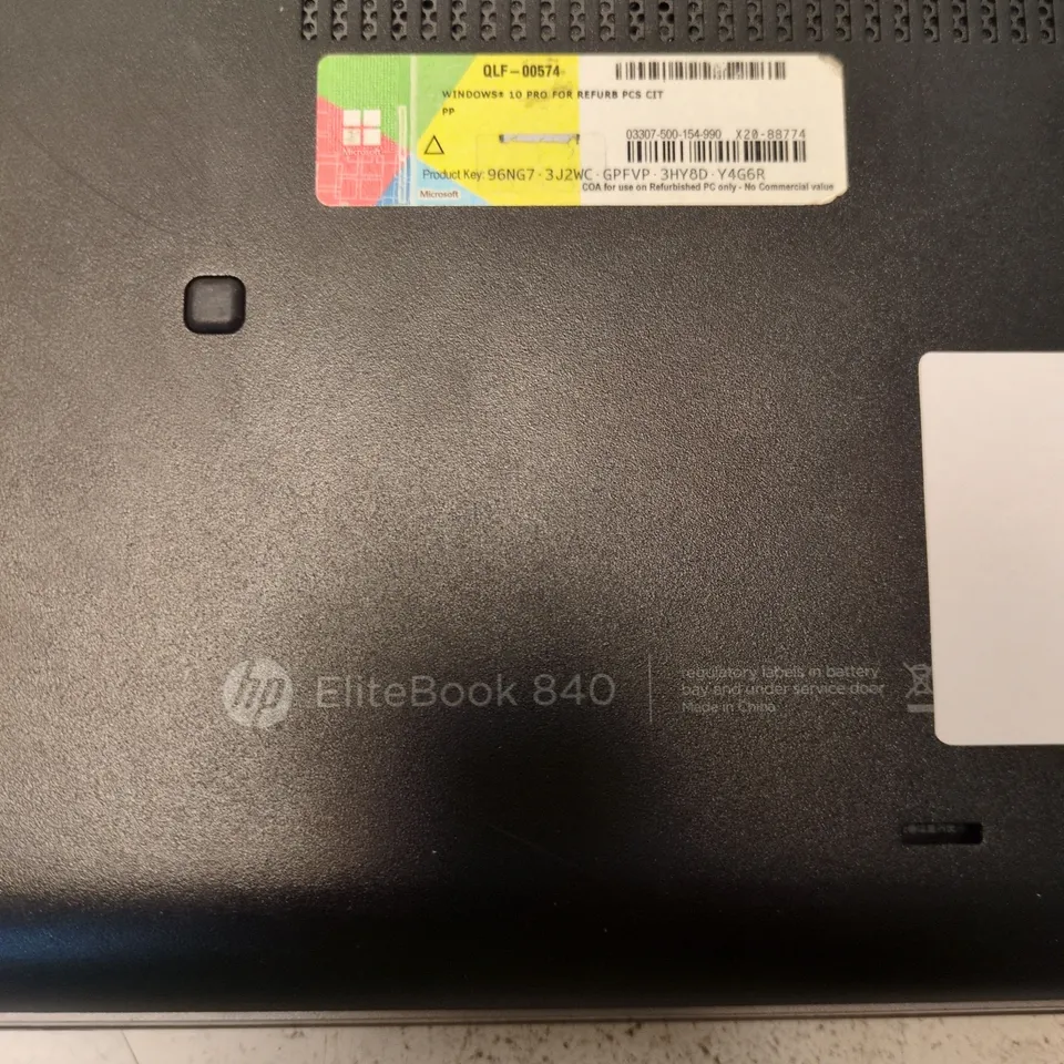 HP ELITEBOOK 840 LAPTOP – BLACK, REFURBISHED WINDOWS 10 PRO