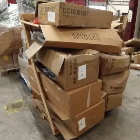 PALLET OF ASSORTED DESIGNER CHAIR PARTS AND PIECES 