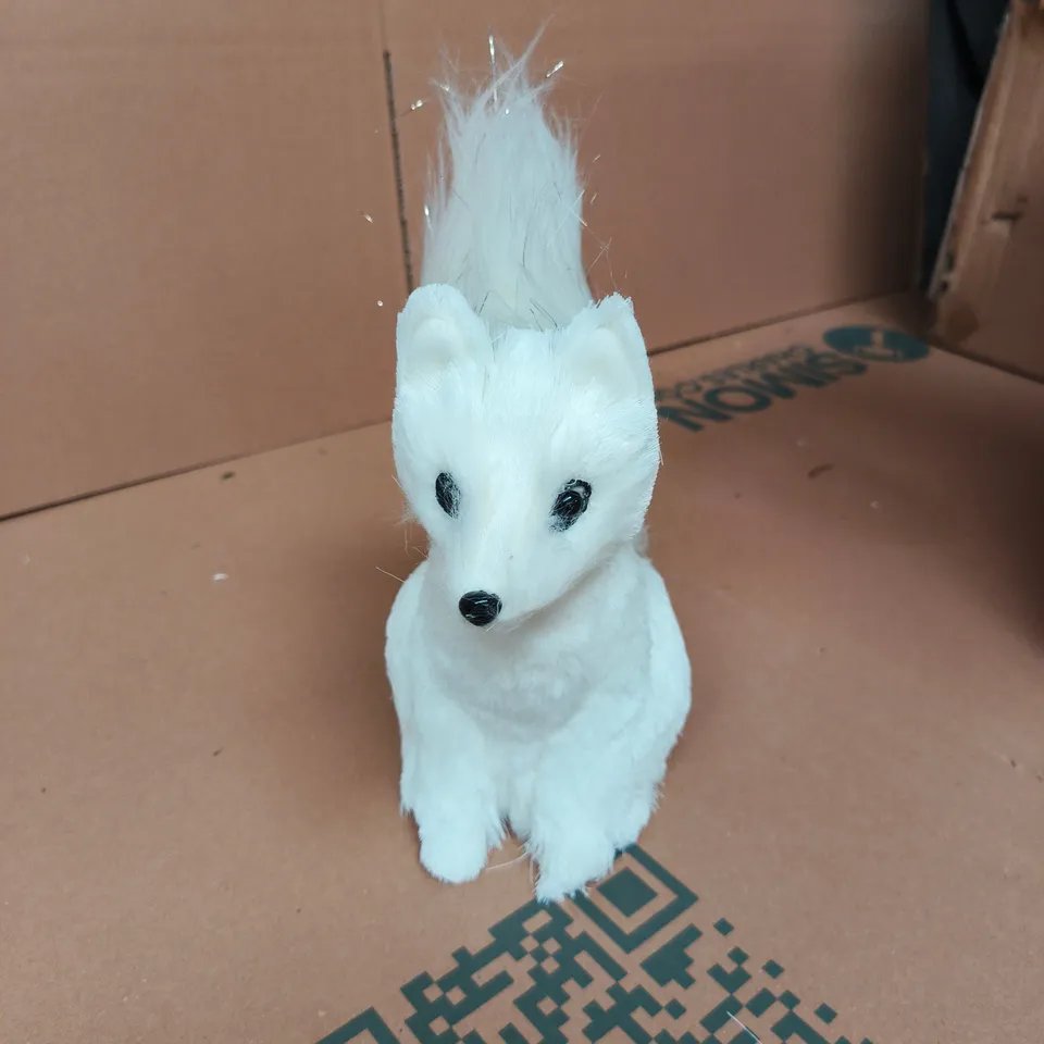 GISELA GRAHAM LONDON - CHRISTMAS WHITE PLUSH DECORATION ORNAMENT - BOX OF 24