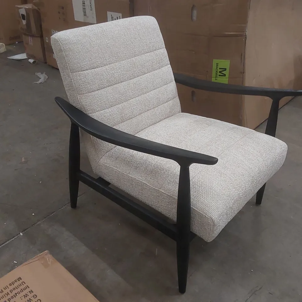DANETTI GREYSON NATURAL FABRIC ACCENT CHAIR