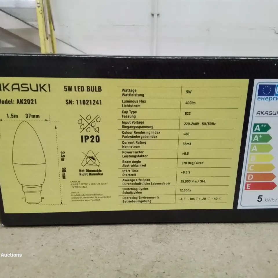 A BOX OF 10 5W LED BULBS
