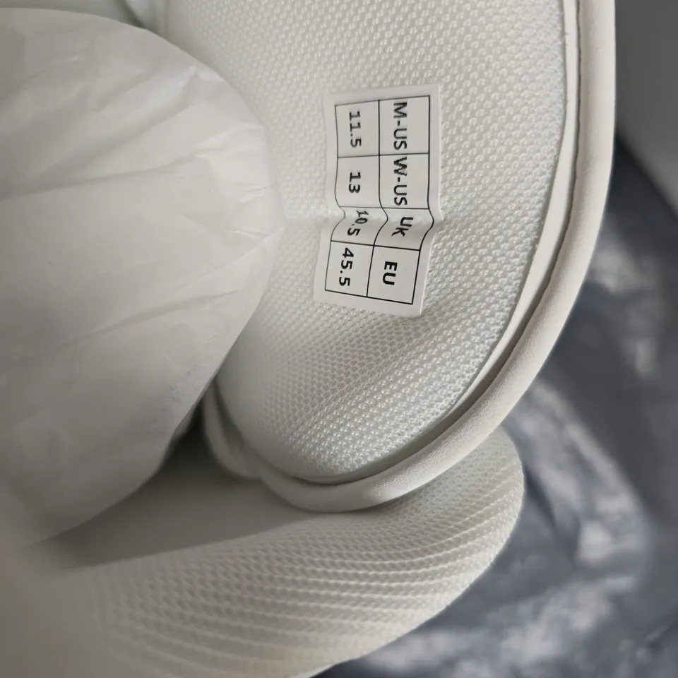 CONZURI WHITE HIGH-TOP SNEAKERS – UK 10.5