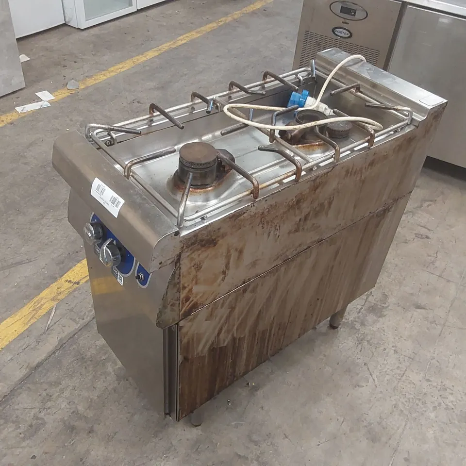 BONNET 2 RING GAS HOB ON PEDESTAL