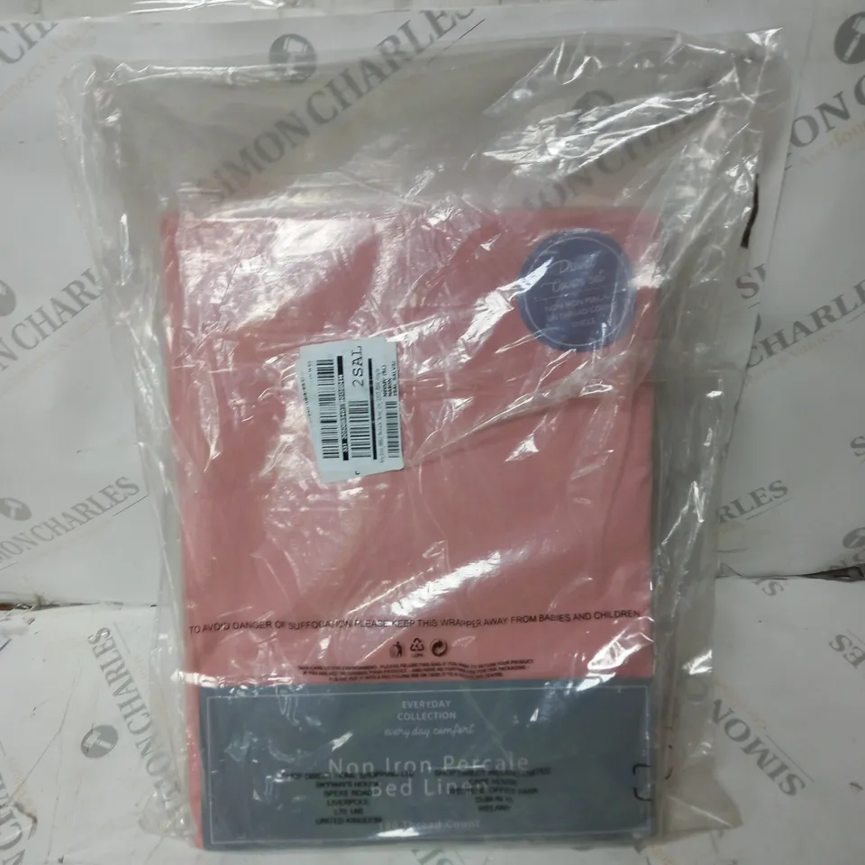 NON IRON PERCALE DUVET COVER SET  RRP £17