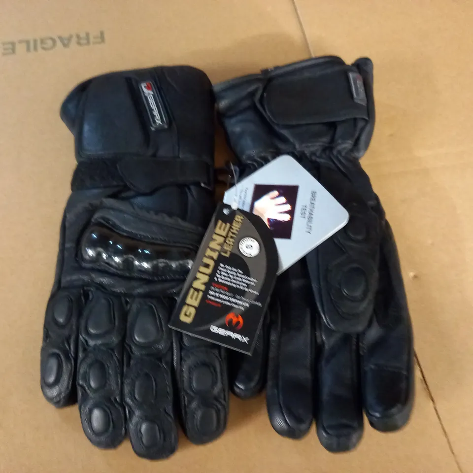 GEARX GENUINE LEATHER PROTECTIVE GLOVES