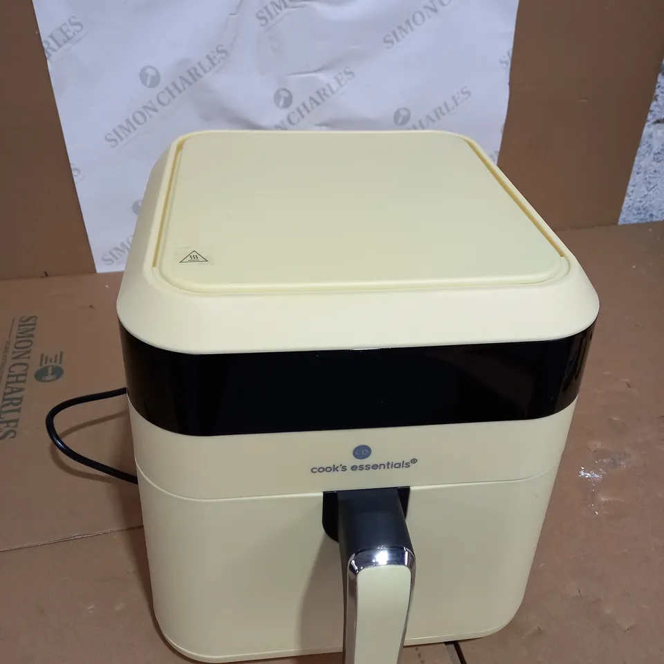 COOKS ESSENTIALS AIR FRYER IN YELLOW