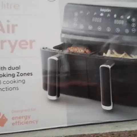 BOXED KEPLIN 9 LITRE DUAL DRAWER AIRFRYER