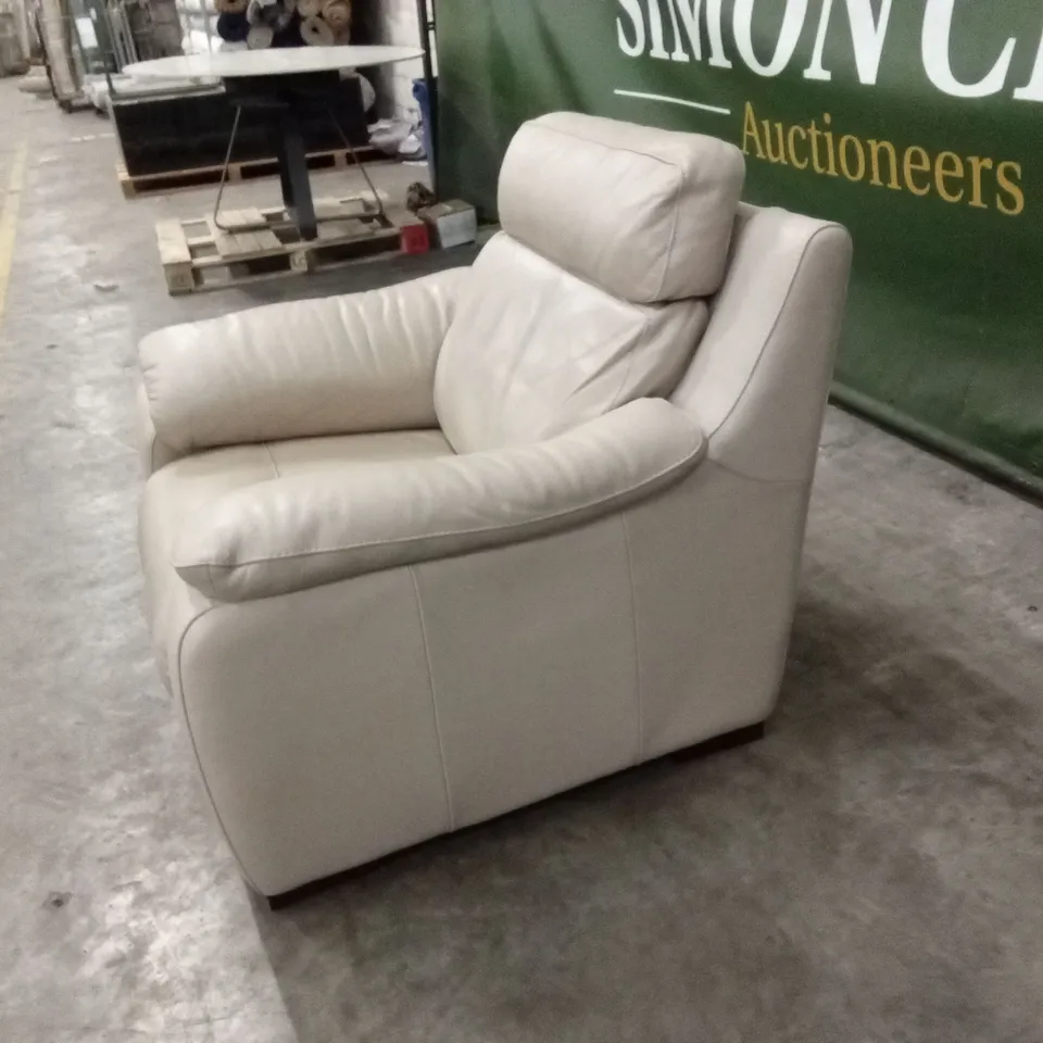 QUALITY DESIGNER FRANCO FERRI LEATHER ELECTRIC RECLINER ARMCHAIR