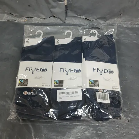 APPROXIMATELY 30 PACKS OF FIVE G CLASSIC SUIT SOCKS IN NAVY SIZE 6-11