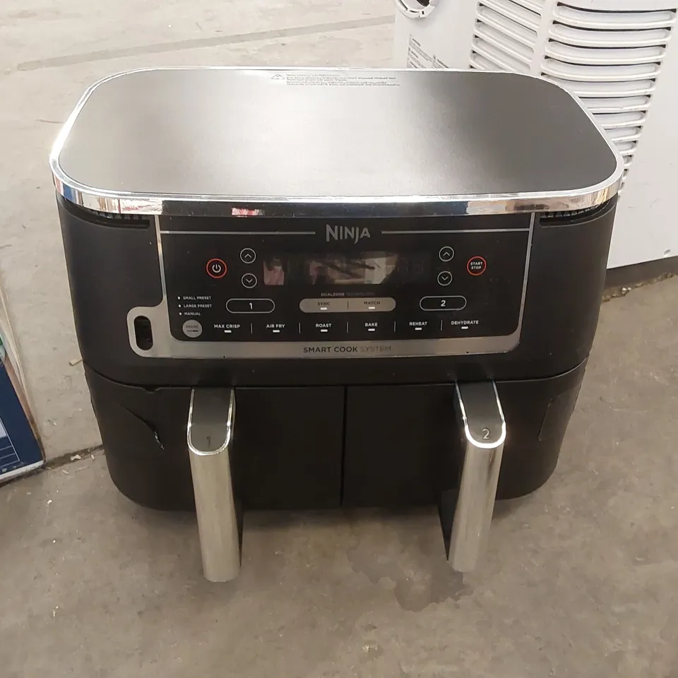 NINJA FOODI MAX DUAL ZONE 9.5L AIR FRYER WITH SMART COOK SYSTEM AF451UK RRP £269