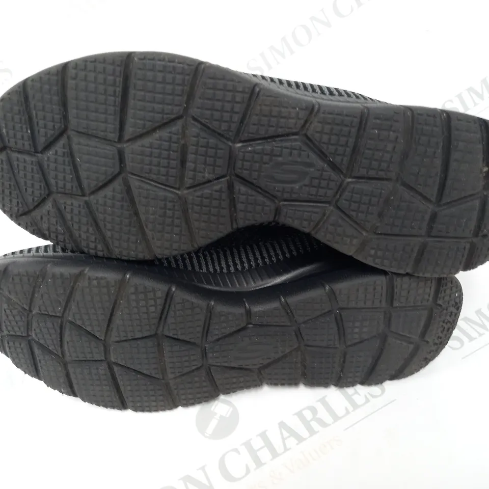 SKECHERS BLACK TRAINERS - 5