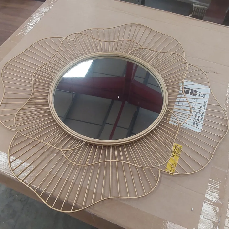 DESIGNER METAL FRAMED MIRROR
