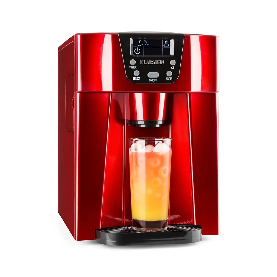 KLARSTEIN ICEVOLCANO 12KG/24H 2L ICE MAKER RED