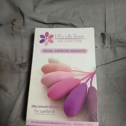 INTIMATE ROSE KEGEL EXERCISE WEIGHTS – SIX PROGRESSIVE SILICONE WEIGHTS, 25G–125G