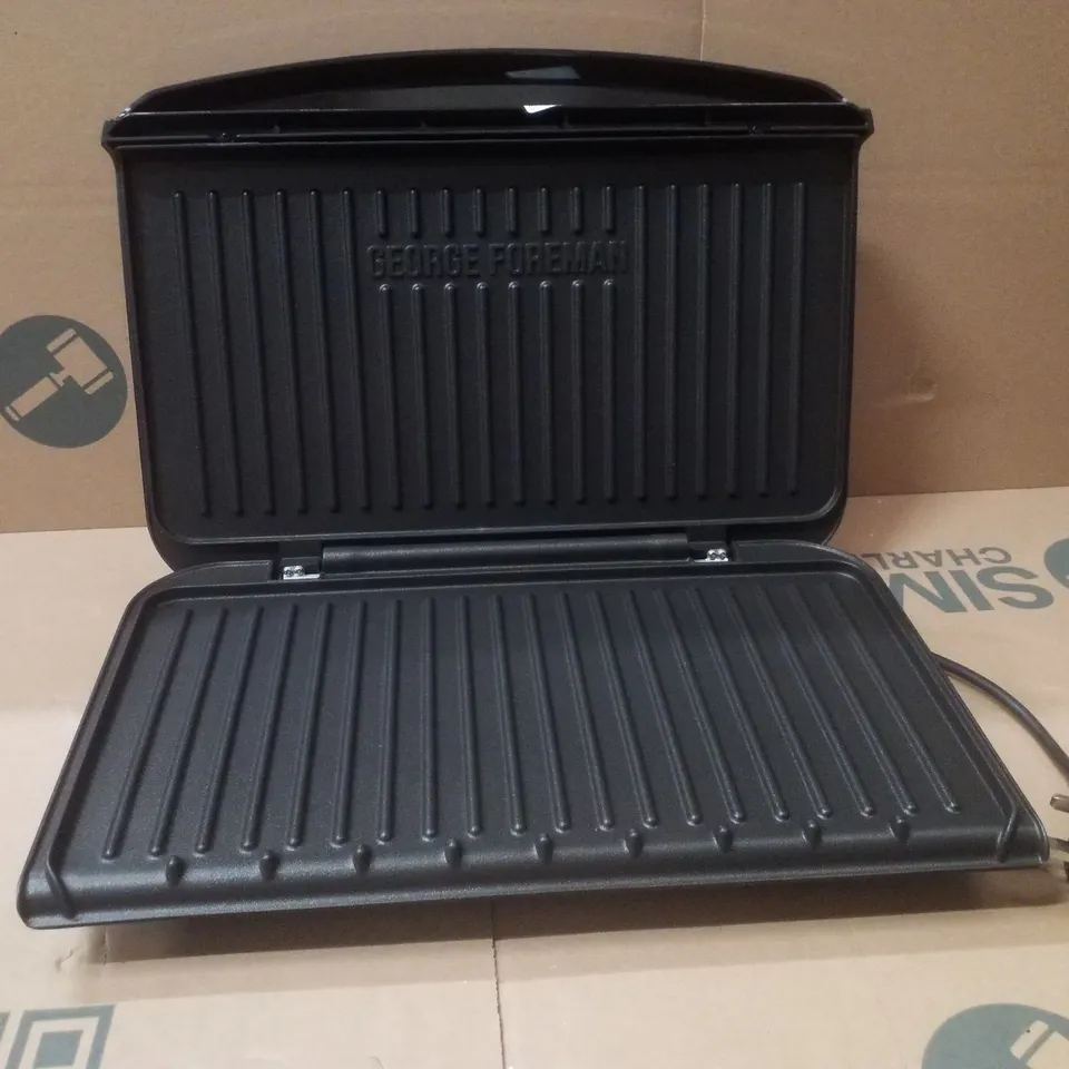 BOXED GEORGE FOREMAN 25820 LARGE FIT GRILL - BLACK