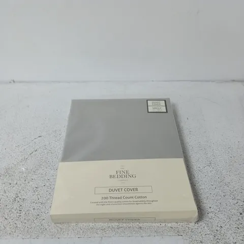 THE FINE BEDDING COMPANY DUVET COVER – 200 THREAD COUNT COTTON - SINGLE 135CM X 200CM