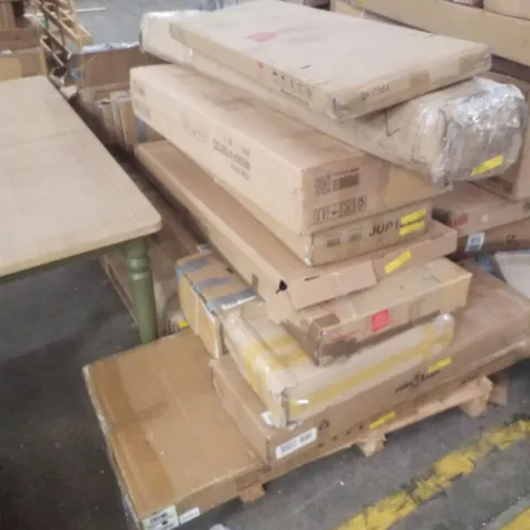 PALLET CONTAINING ASSORTED FLATPACK FURNITURE PARTS 