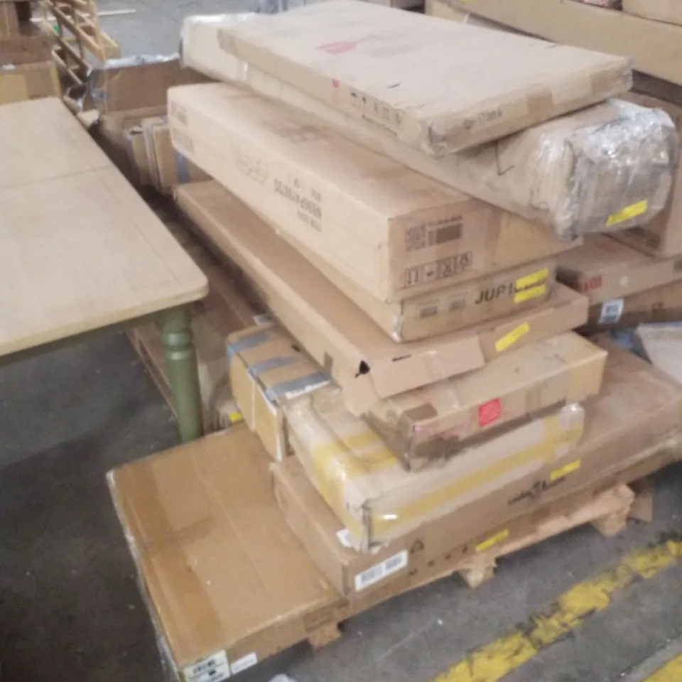 PALLET CONTAINING ASSORTED FLATPACK FURNITURE PARTS 