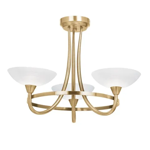 BOXED MONTAGUE 3-LIGHT SHADED CHANDELIER