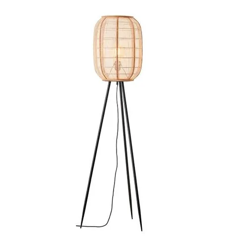 BOXED ENDON LIGHTING 101687 ZAIRE | WHITE & BROWN & MATT BLACK | 10W 806LM | FLOOR LIGHT