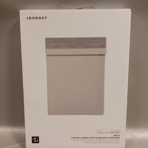 BOXED SEALED JOURNEY NEXA LAPTOP SLEEVE WITH WIRELESS CHARGING - 15" & 16" LAPTOPS/TABLETS