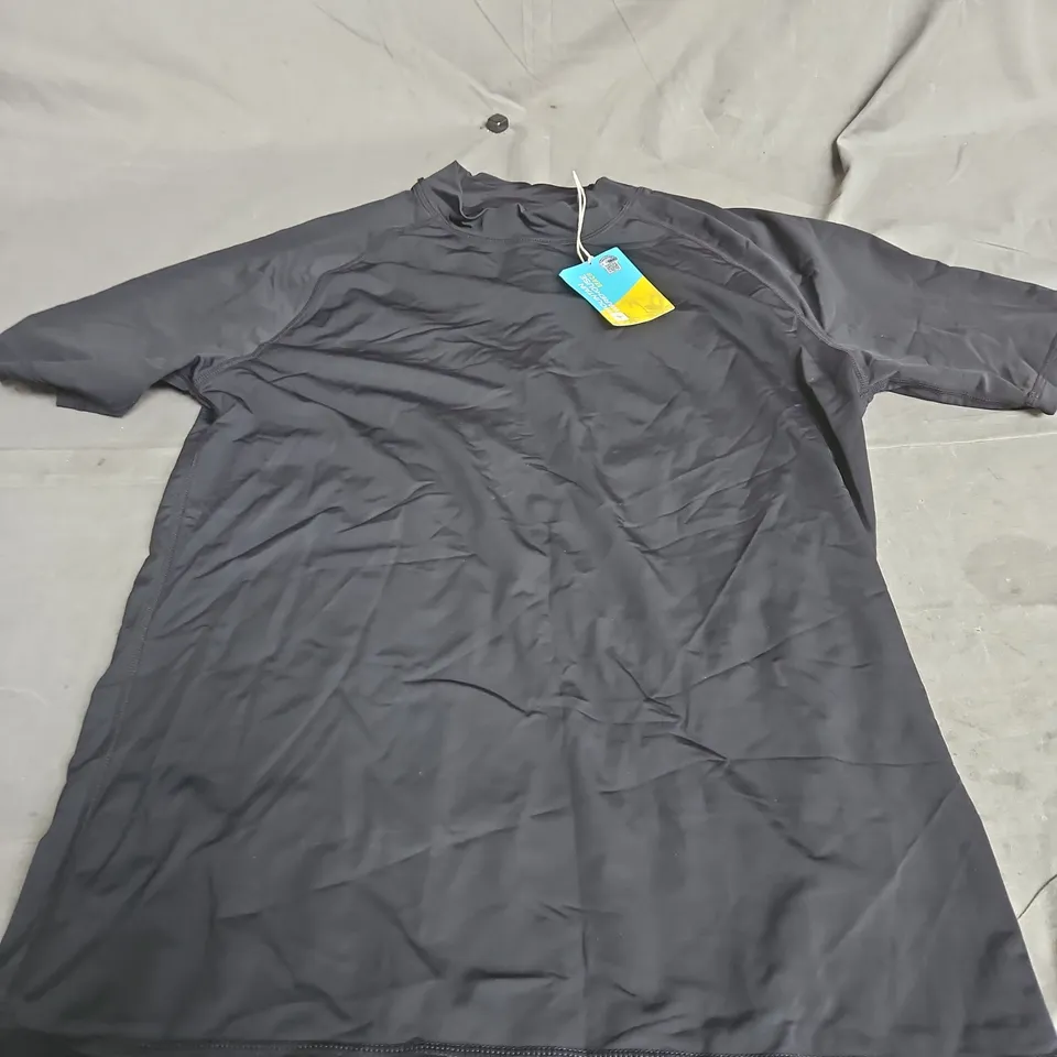 MOUNTAIN WAREHOUSE BEACH RASH VEST IN JET BLACK SIZE L