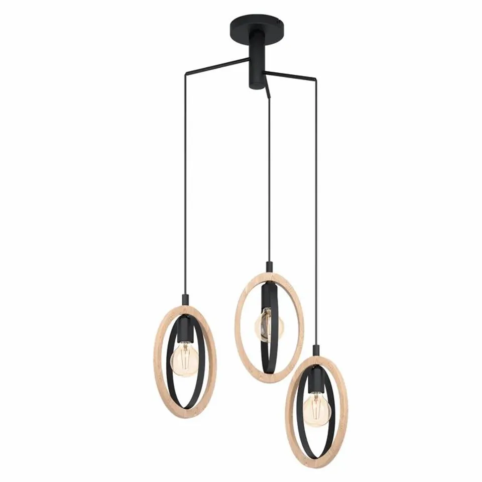BOXED BRUNELLE 3-LIGHT CLUSTER TIERED PENDANT 