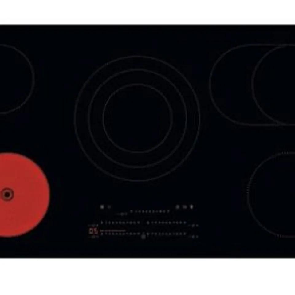 AEG TP95RA07FB 91CM SERIES 3000 5 ZONE BEVELLED CERAMIC HOB