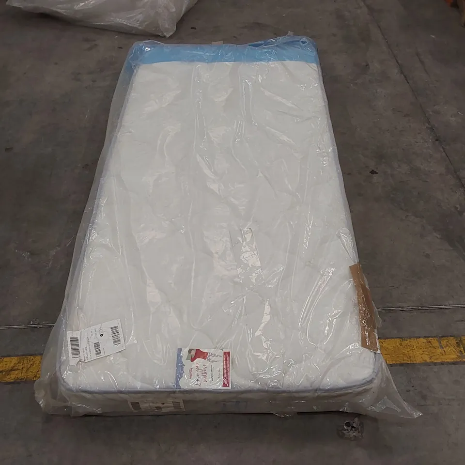 QUALITY BAGGED SINGLE 90cm AIRSPRUNG LUXURY QUILTED MEDIUM MATTRESS