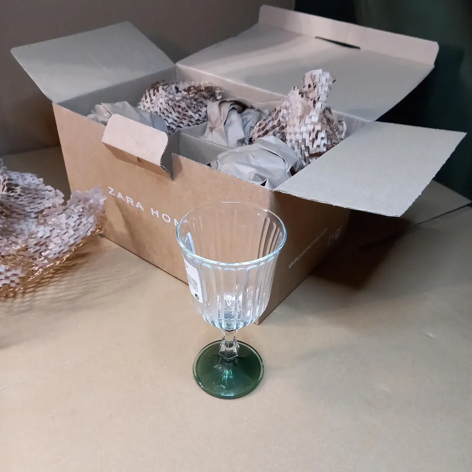 BOXED SET OF 3 ZARA HOME GLASSES