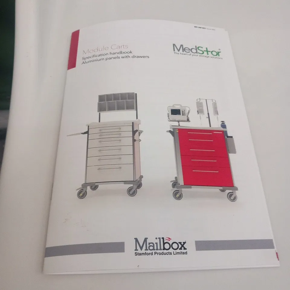 BRAND NEW MEDSTOR MODULE CART WITH 5 DRAWERS 