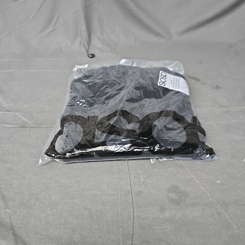 ASOS DESIGN SUPERSOFT WIDE SLEEVE MINI DRESS – UK 4 – BLACK. BAGGED